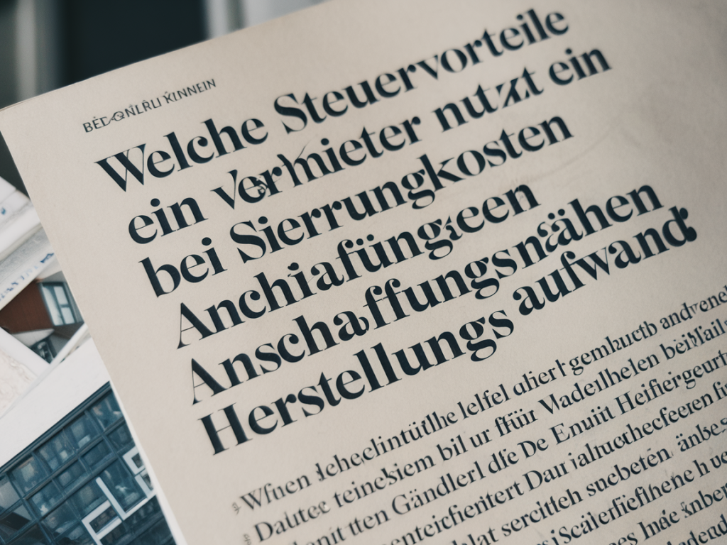 Welche steuervorteile nutzt ein vermieter bei sanierungskosten versus anschaffungsnahen herstellungsaufwand